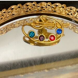 Vintage Painters Palette Pin brooch